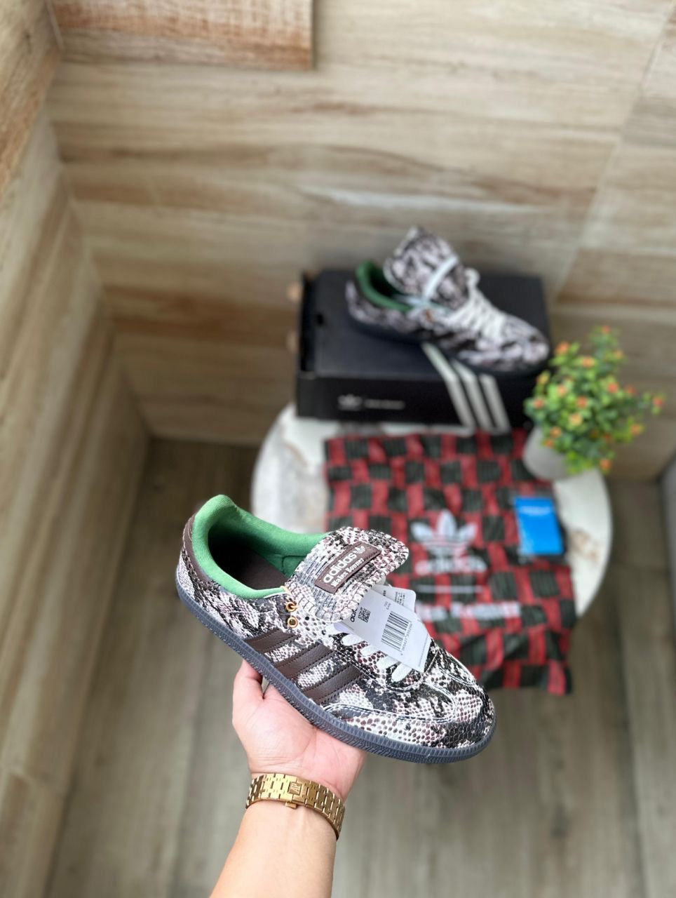ADIDAS ORIGINALS SAMBA WALES AND
BONER SNAKE SKIN