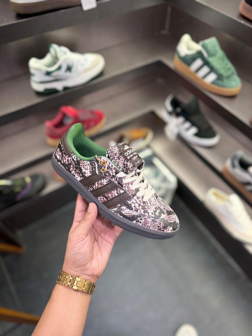 ADIDAS ORIGINALS SAMBA WALES AND
BONER SNAKE SKIN