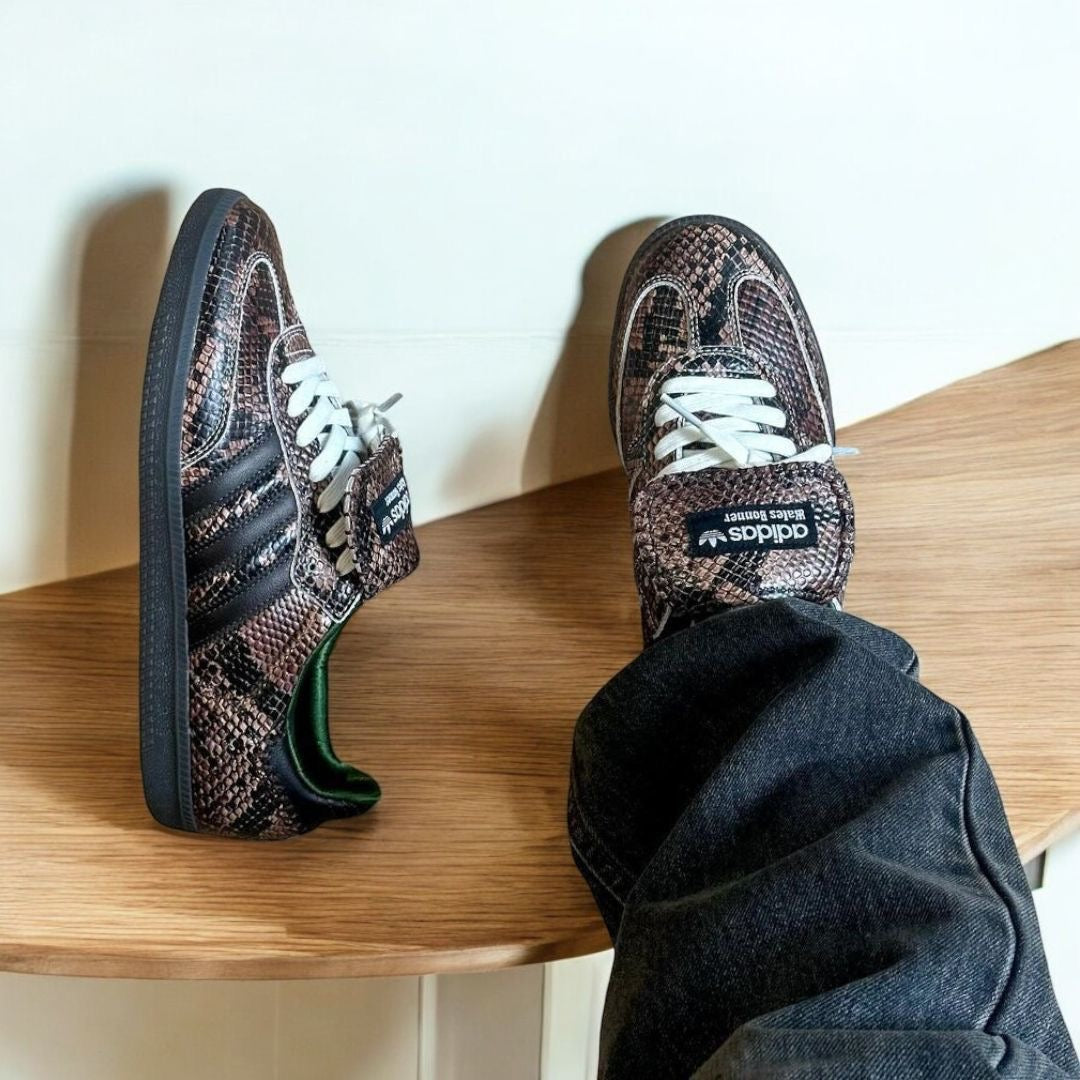ADIDAS ORIGINALS SAMBA WALES AND
BONER SNAKE SKIN