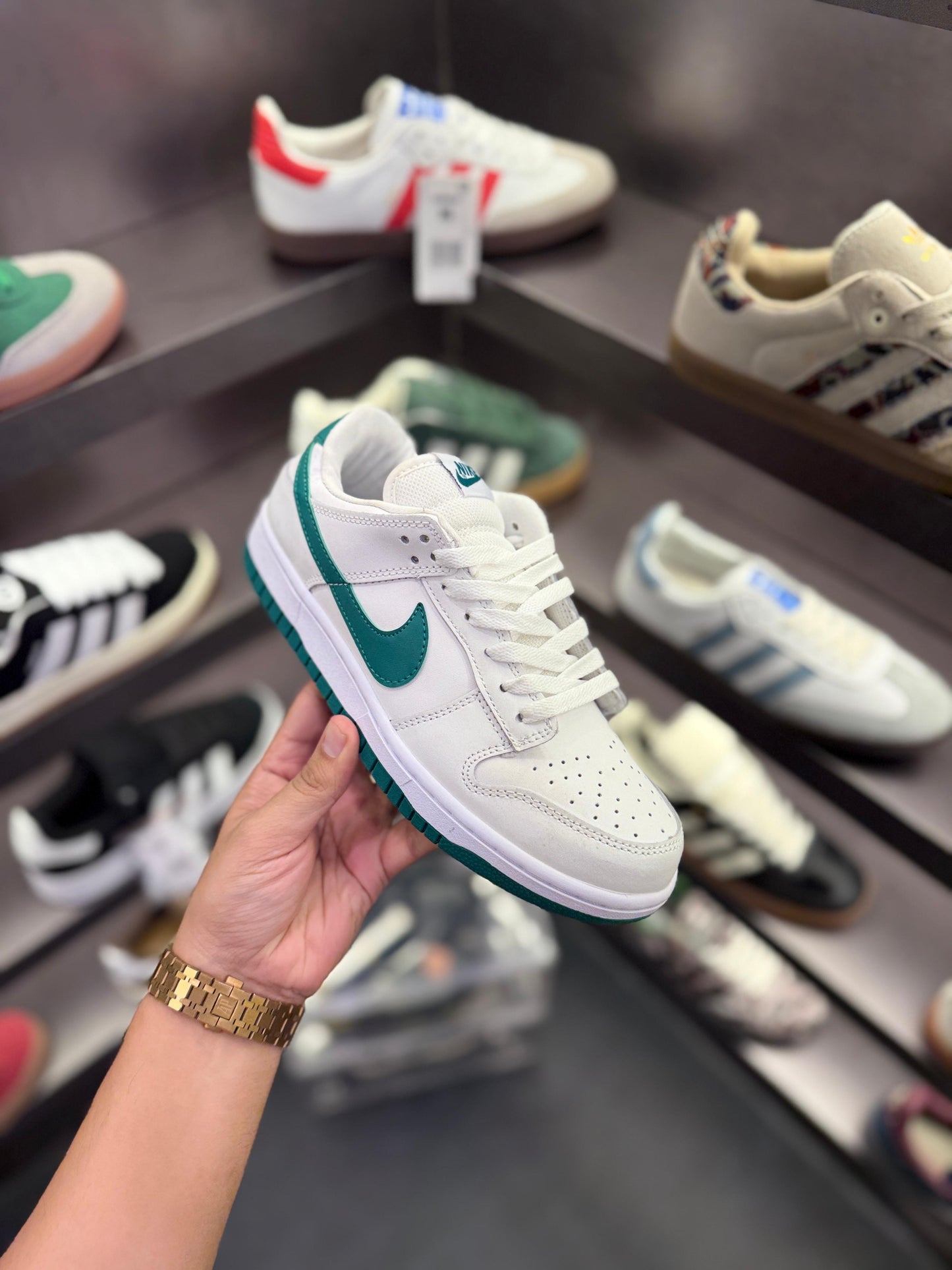 NIKE SB DUNK ATHLETIC WHITE GREEN