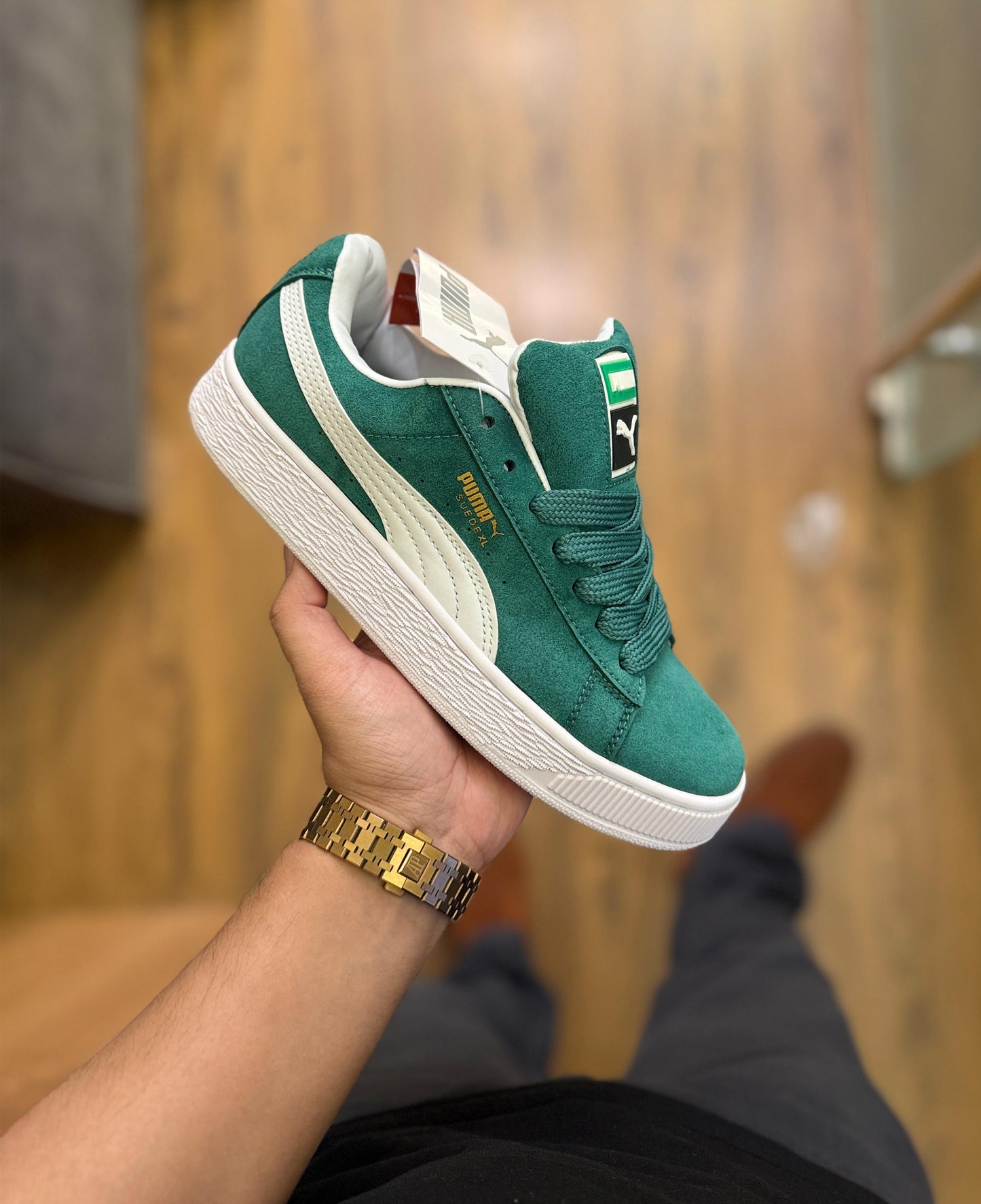 PUMA CLASSIC SUEDE XLG DARK GREEN