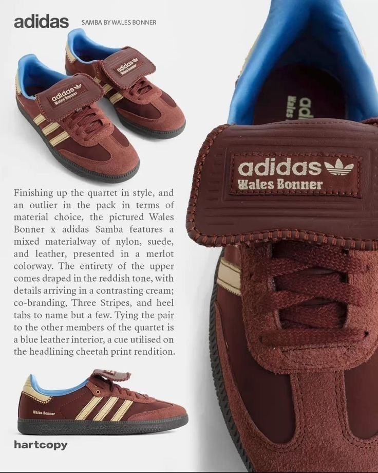 ADIDAS ORIGINALS SAMBA WALES BONER
MAROON
SHOWROOM QUALITY