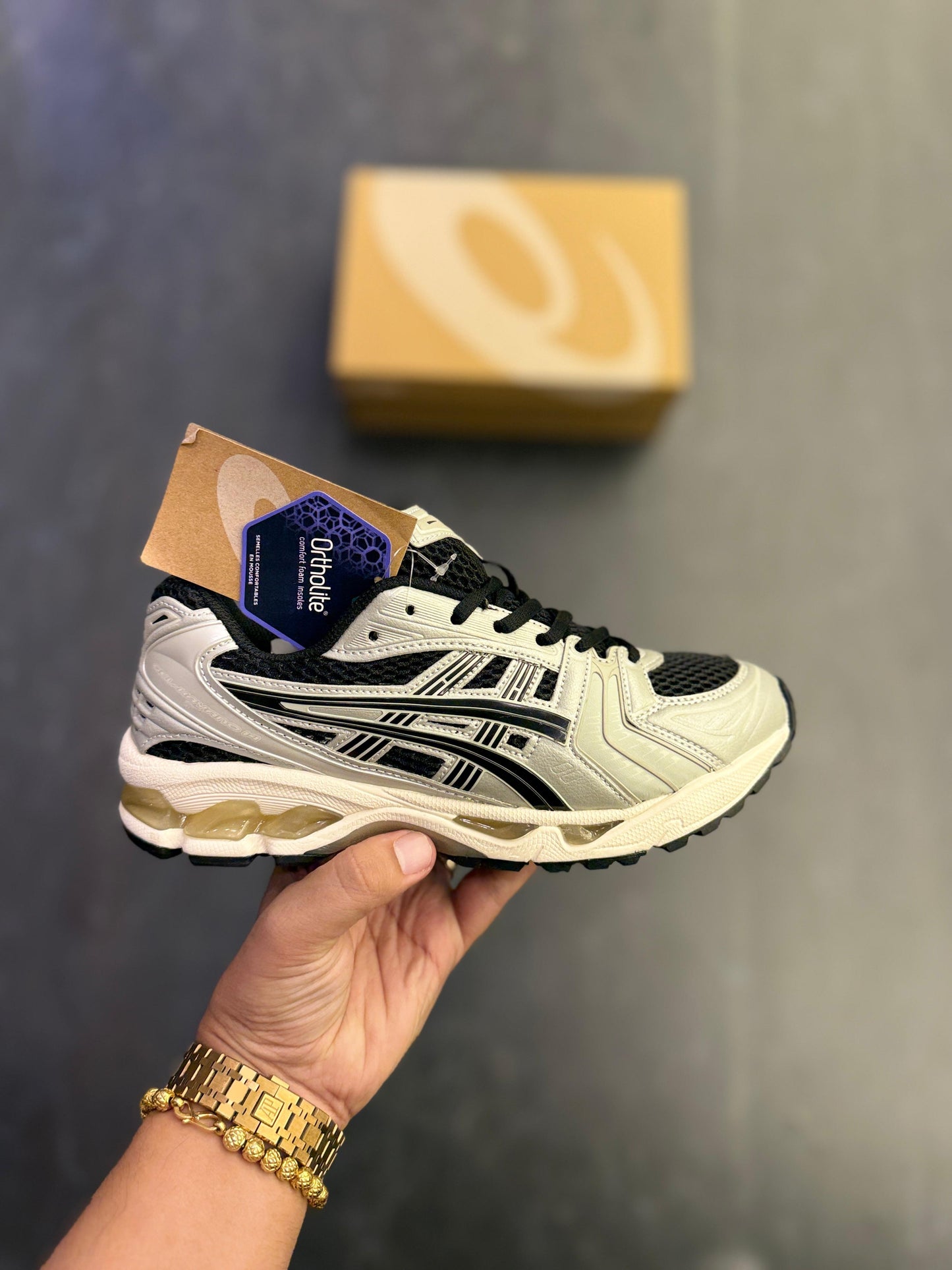 ASICS GEL KAYANO 14 BLACK SILVER