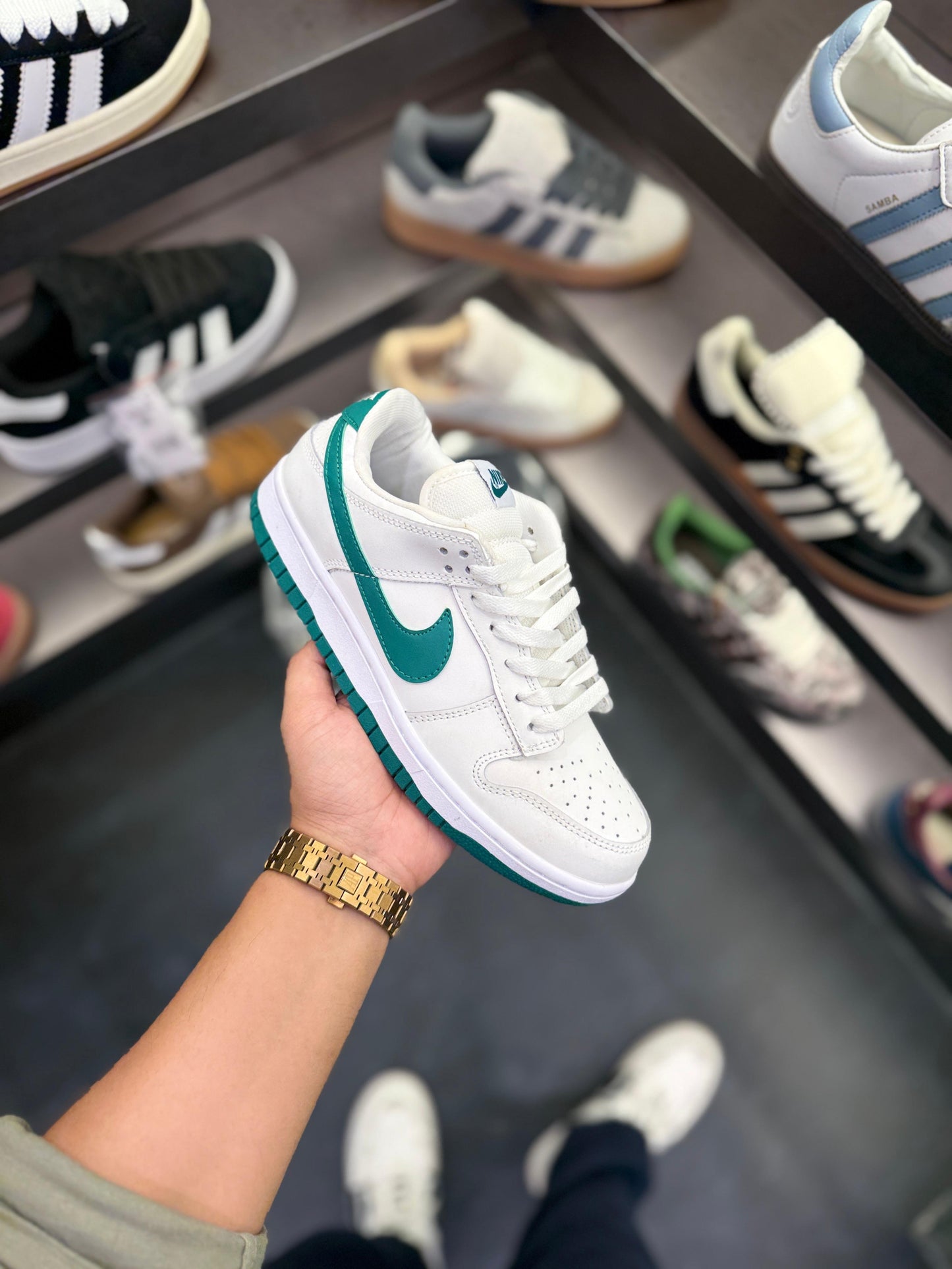 NIKE SB DUNK ATHLETIC WHITE GREEN