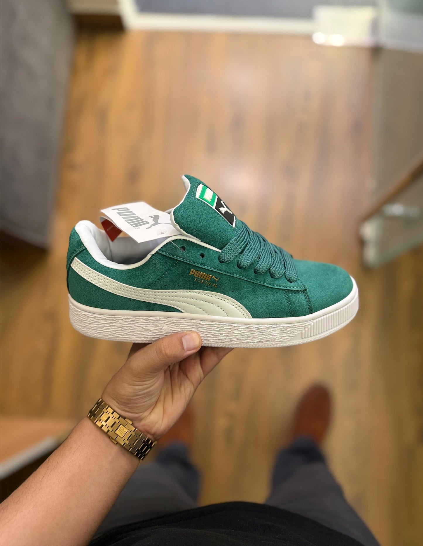 PUMA CLASSIC SUEDE XLG DARK GREEN