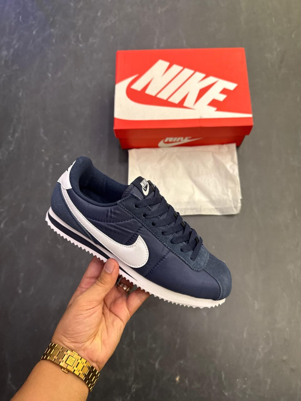 NIKE CORTEZ NYLON NAVY
SHOWROOM QUALITY
