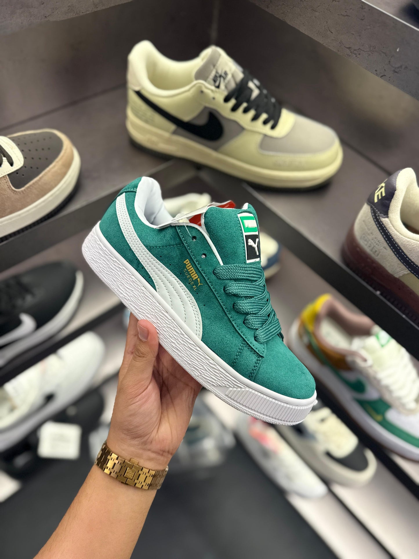 PUMA CLASSIC SUEDE XLG DARK GREEN