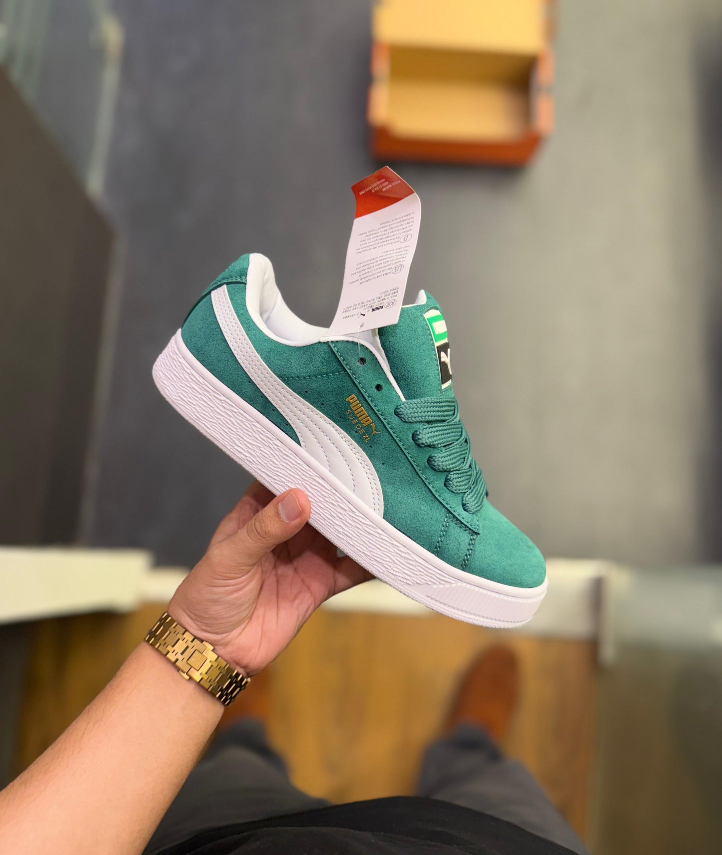 PUMA CLASSIC SUEDE XLG DARK GREEN