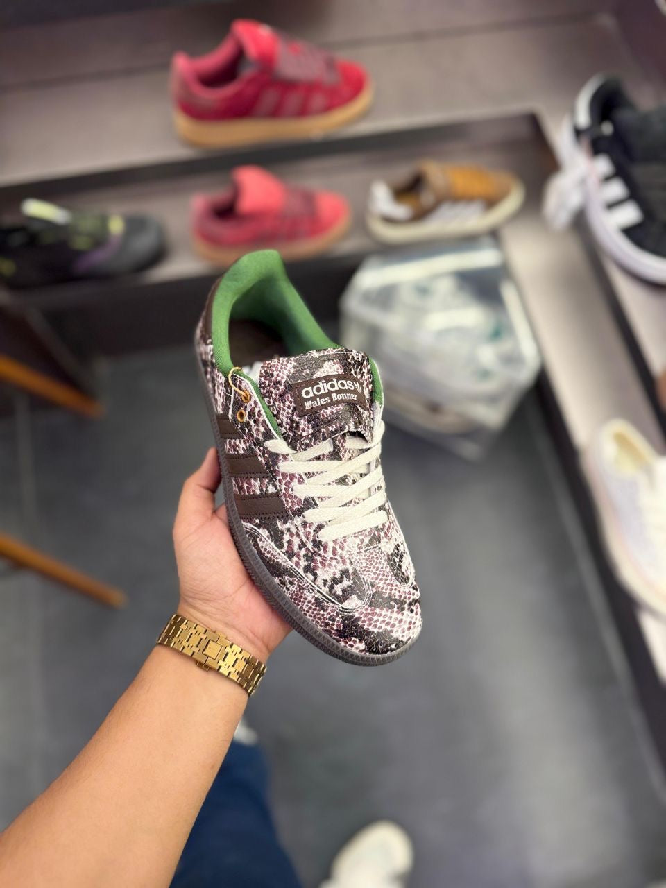 ADIDAS ORIGINALS SAMBA WALES AND
BONER SNAKE SKIN