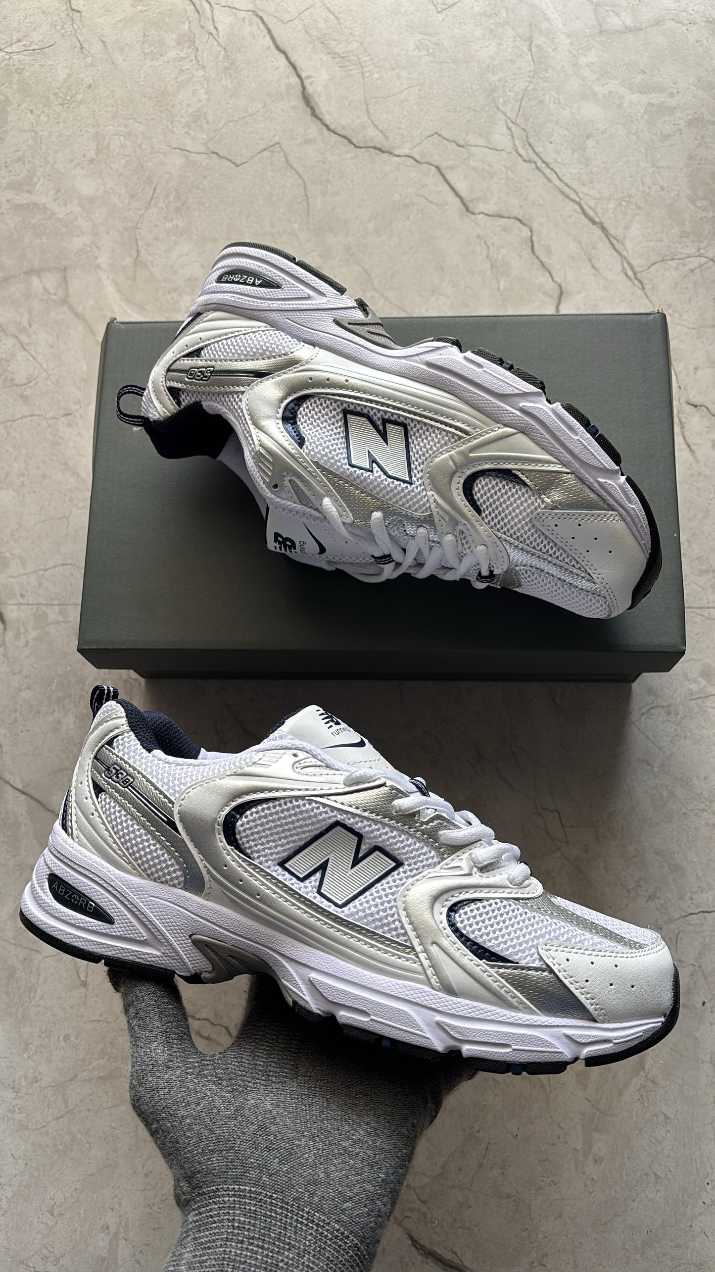 New balance 530 white blue